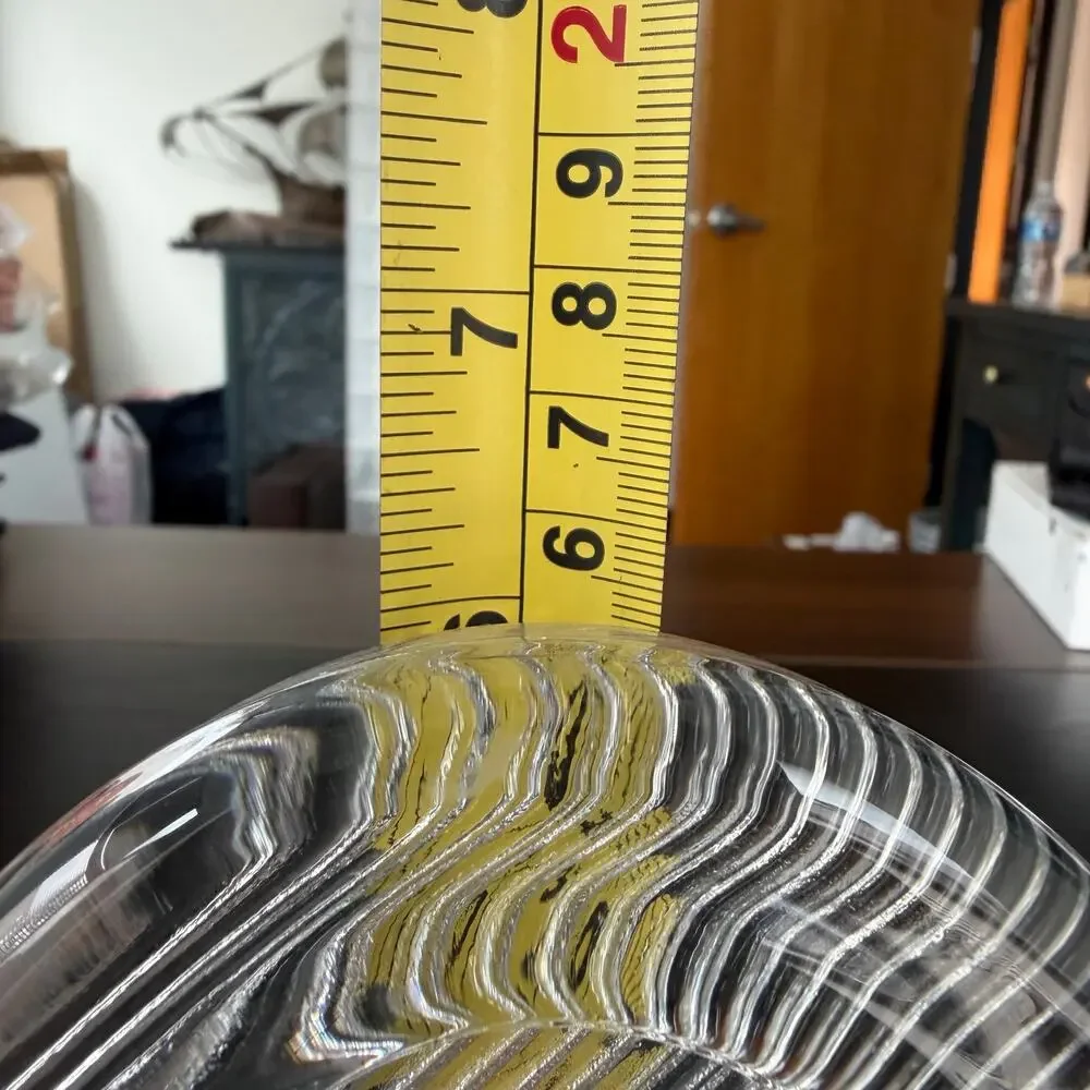 Mikasa Glass Striped Oval Picture Frame 6”x5” READ